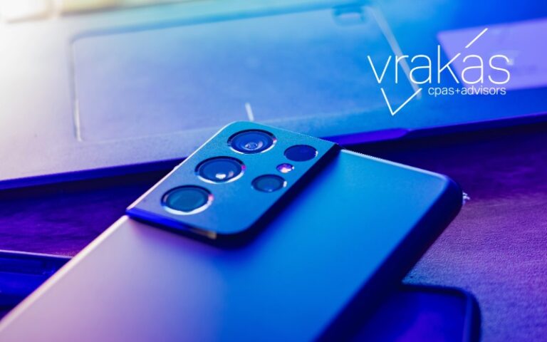 Picture of a phone on a desktop